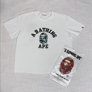 COPY - BAPE camo college tshirt